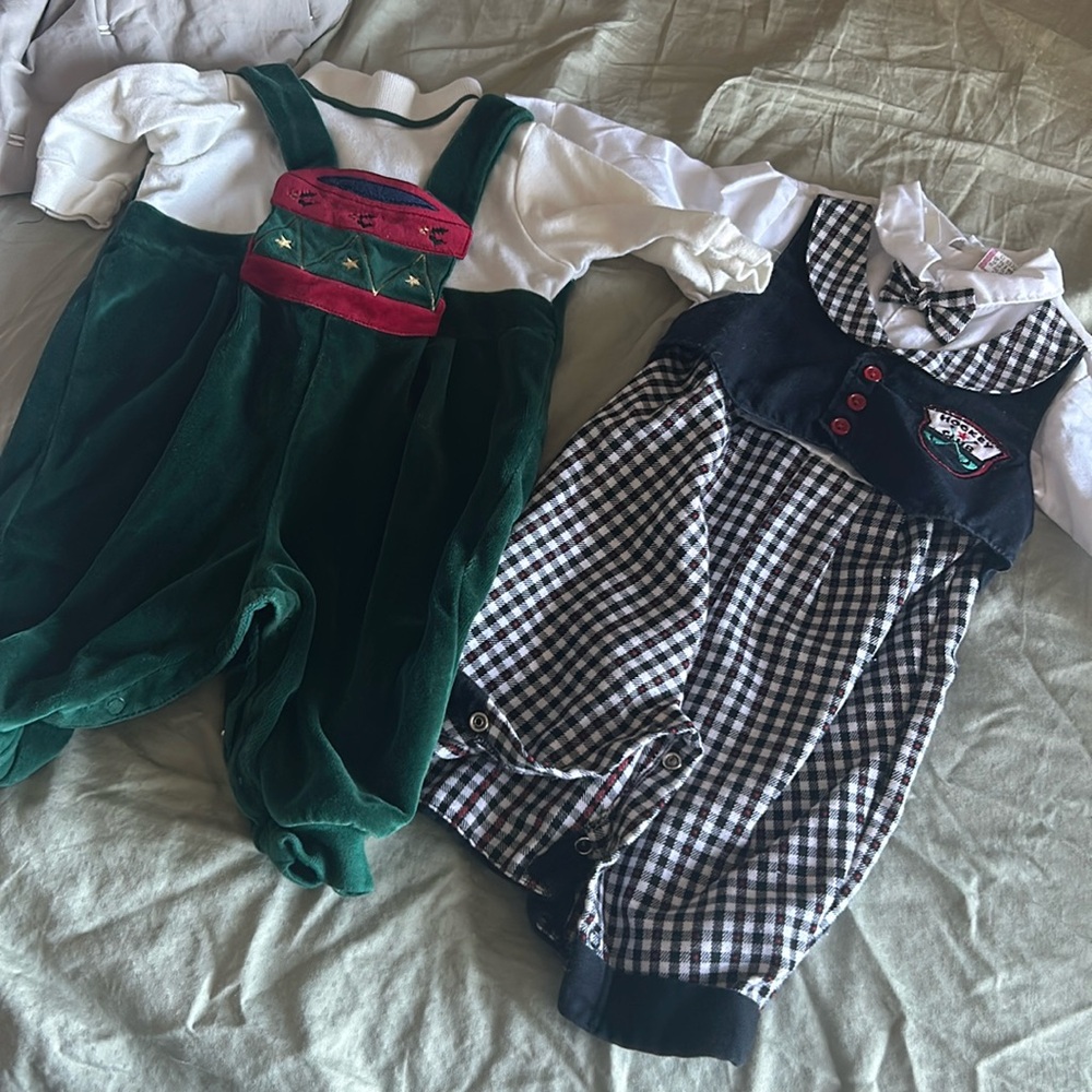 2 Michael James Baby Onesies - 0-3 months